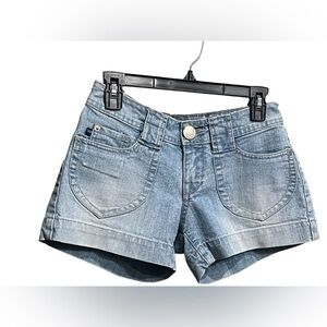 Blue Denim Jean Shorts 73% Cotton